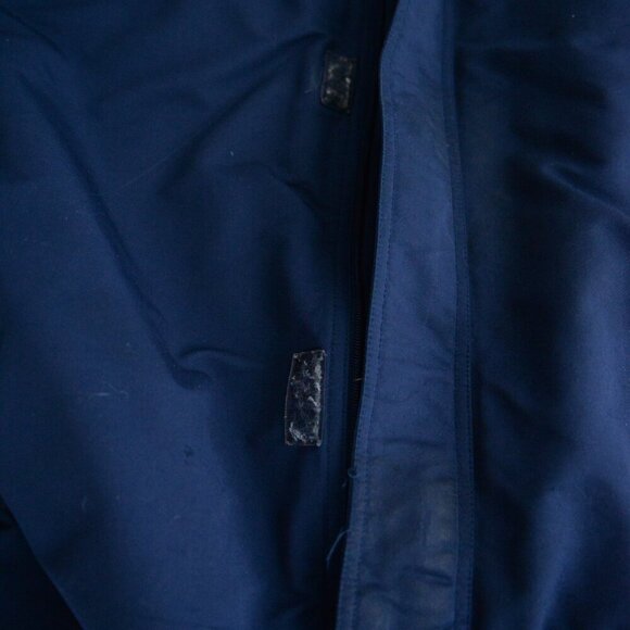 Vintage Y2K Nike Blue Reflective Fleece Lined Zip Up Winter Jacket XL - Picture 14 of 16
